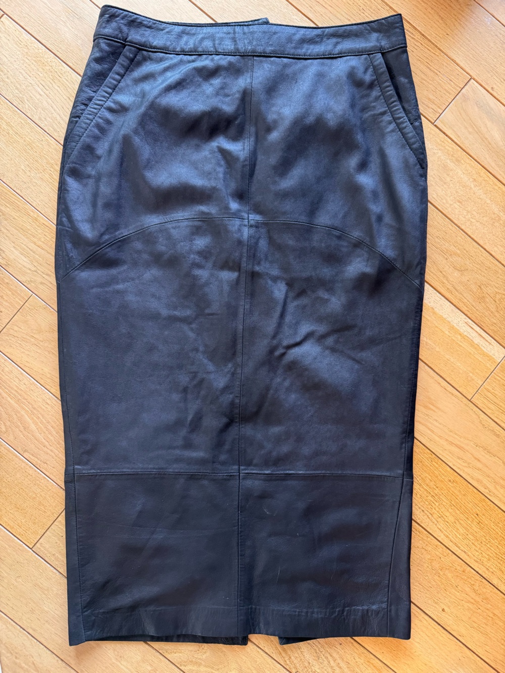 ASOS Genuine Leather Pencil Skirt